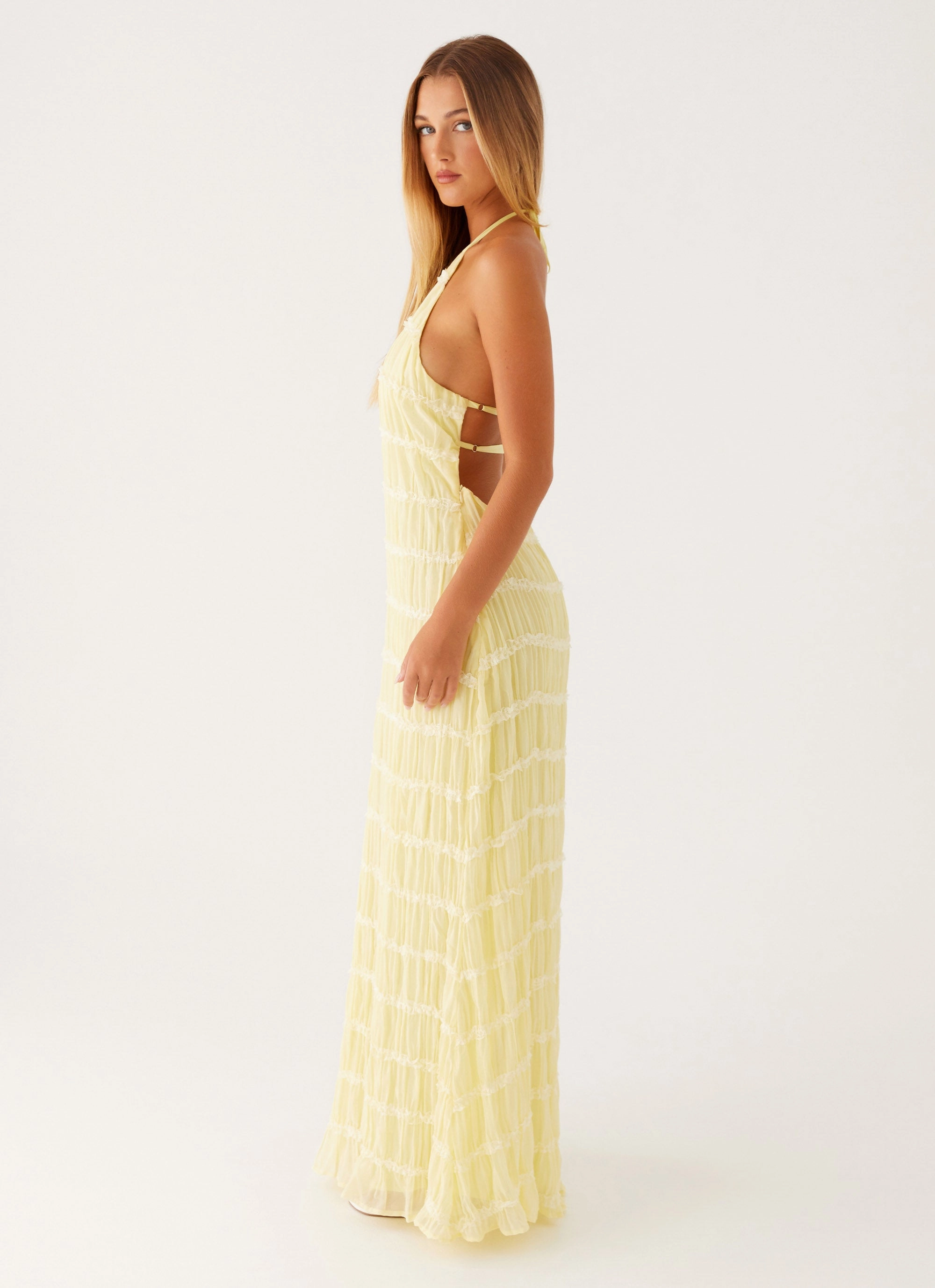 Soft Tones Aullie Maxi Dress - Yellow