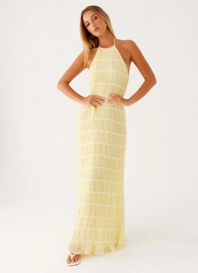 Sharp Style Aullie Maxi Dress - Yellow