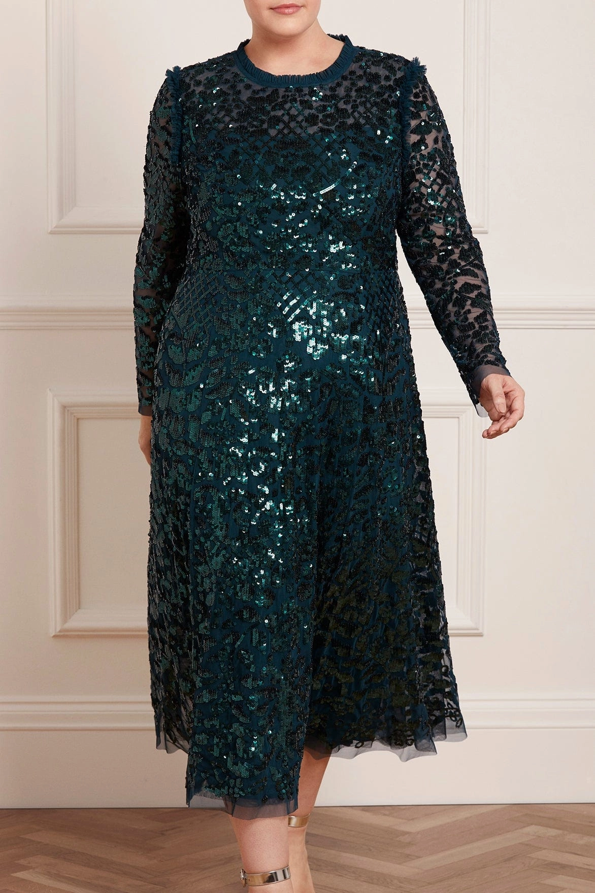 Classic wrap dress Aurelia Long Sleeve Ballerina Dress