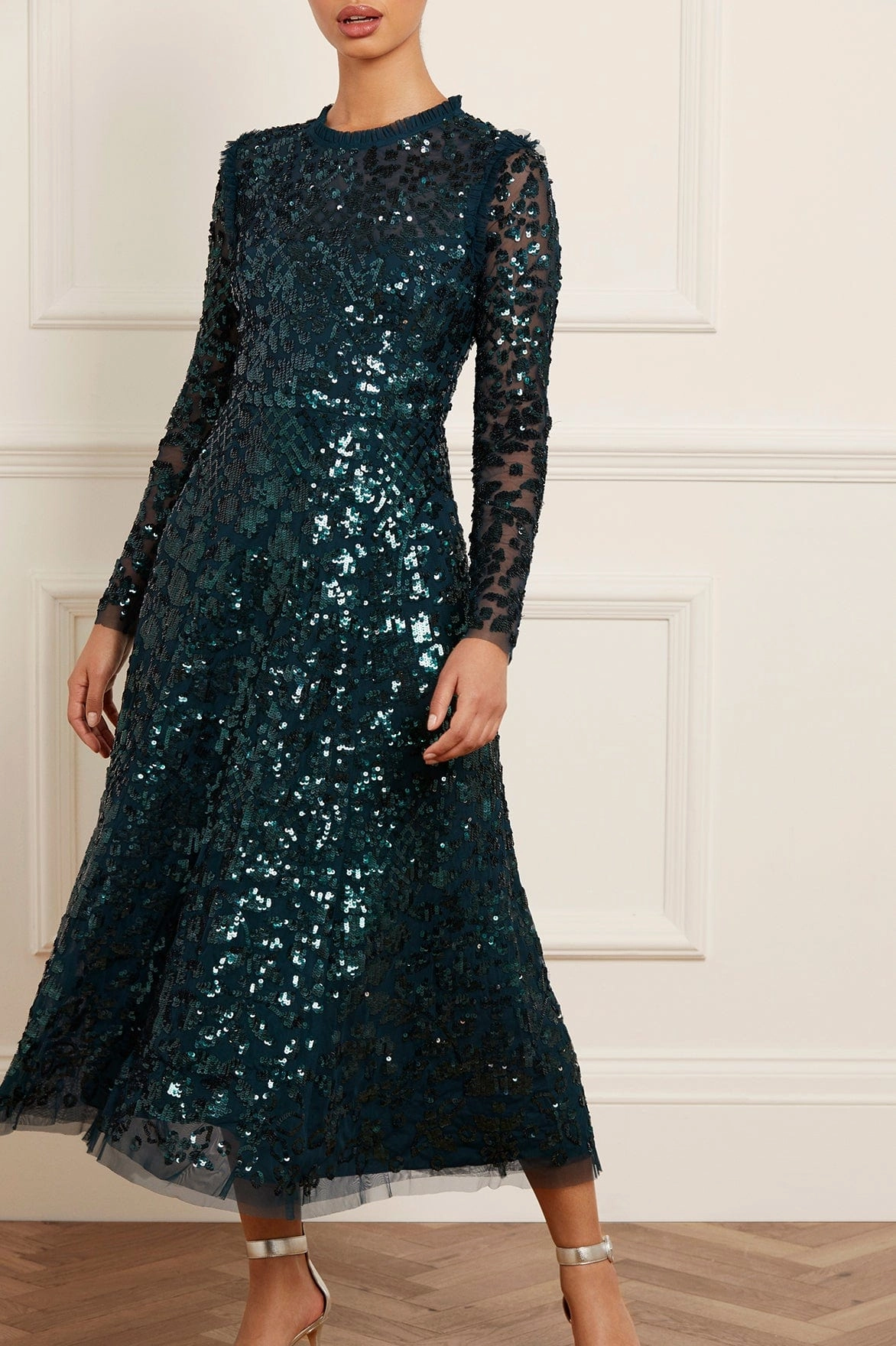 Aurelia Long Sleeve Ballerina Dress Daily Favorite Solid-color