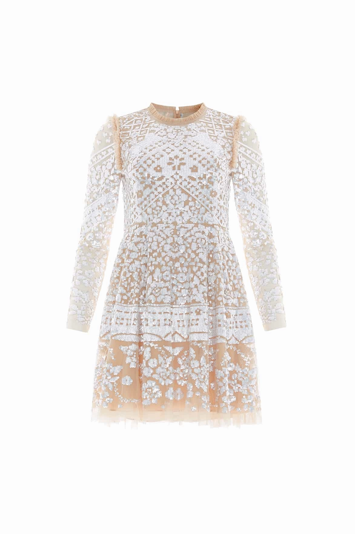 Aurora Mini Dress Premium Look Gemstone-Detail
