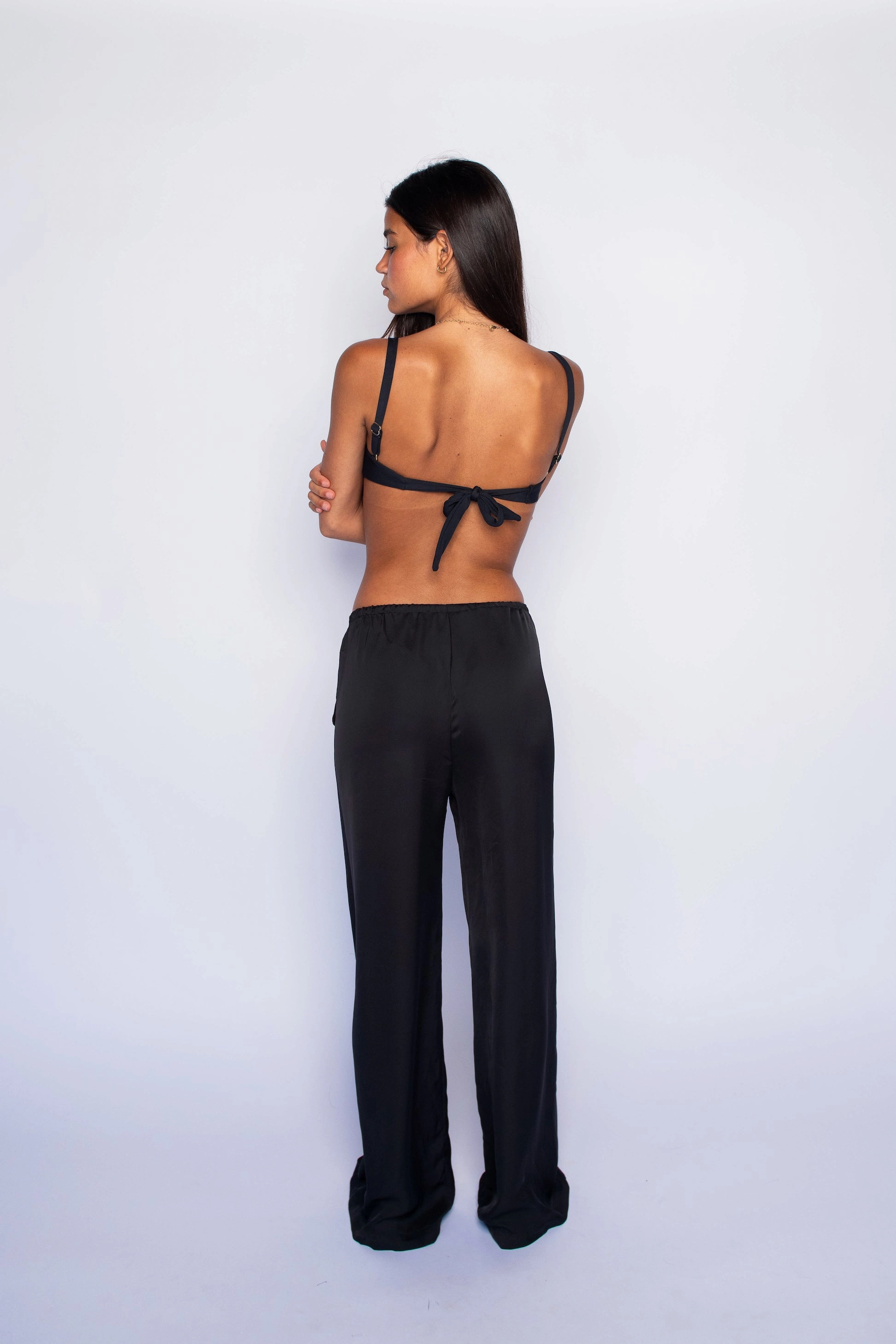 Ava Pants Satin - Black Odor Control Technology Urban Ready