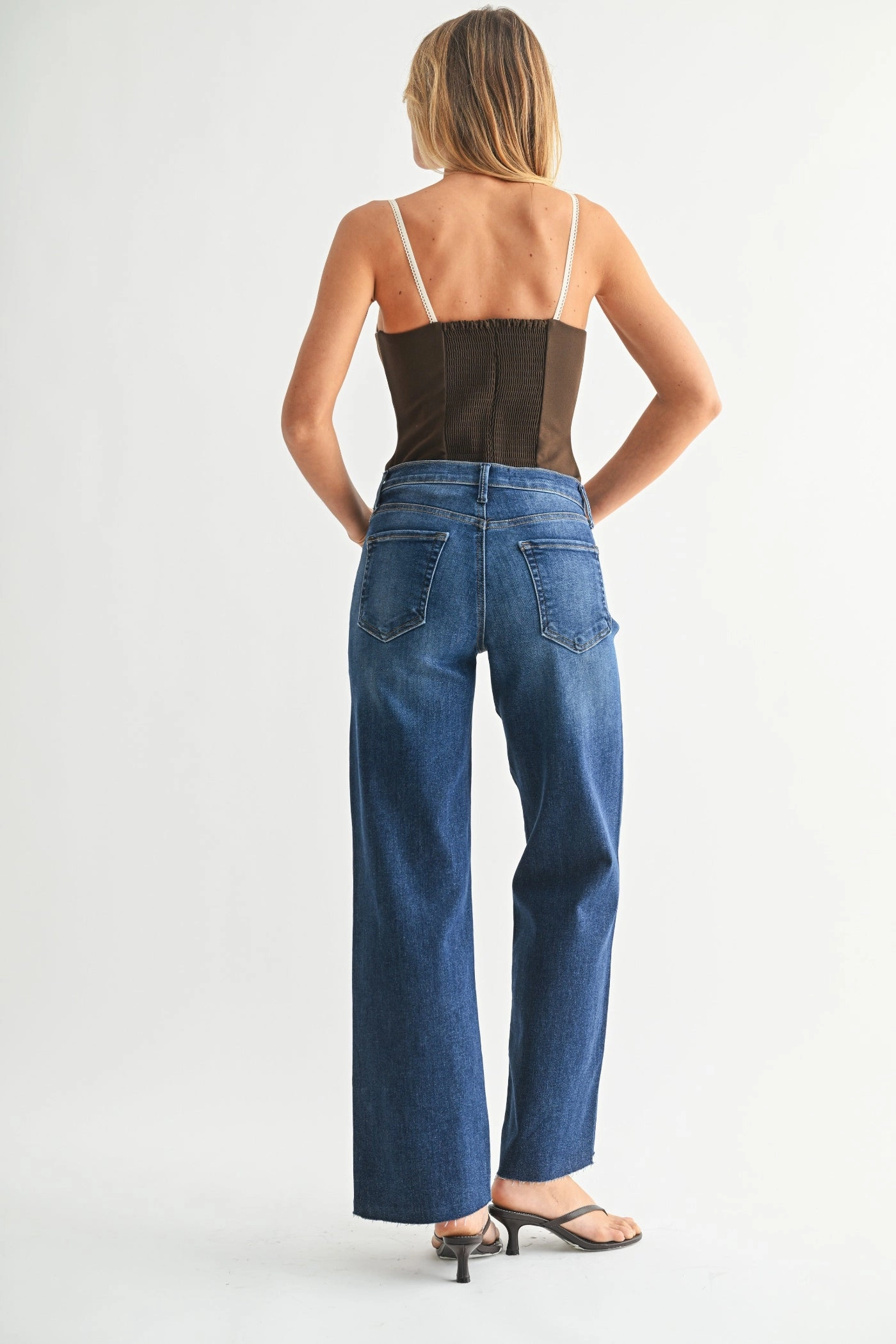 Minimalist Elegant AVA SLIM PALAZZO JEANS