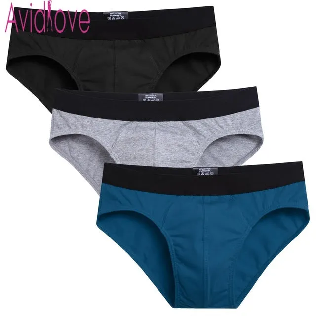 Avidlove Cotton Male Underwear Boxer Men Underpants Stretch Boxer Sexy Shorts Slip Homme Male Panties Man Underwear 3pcs/lot