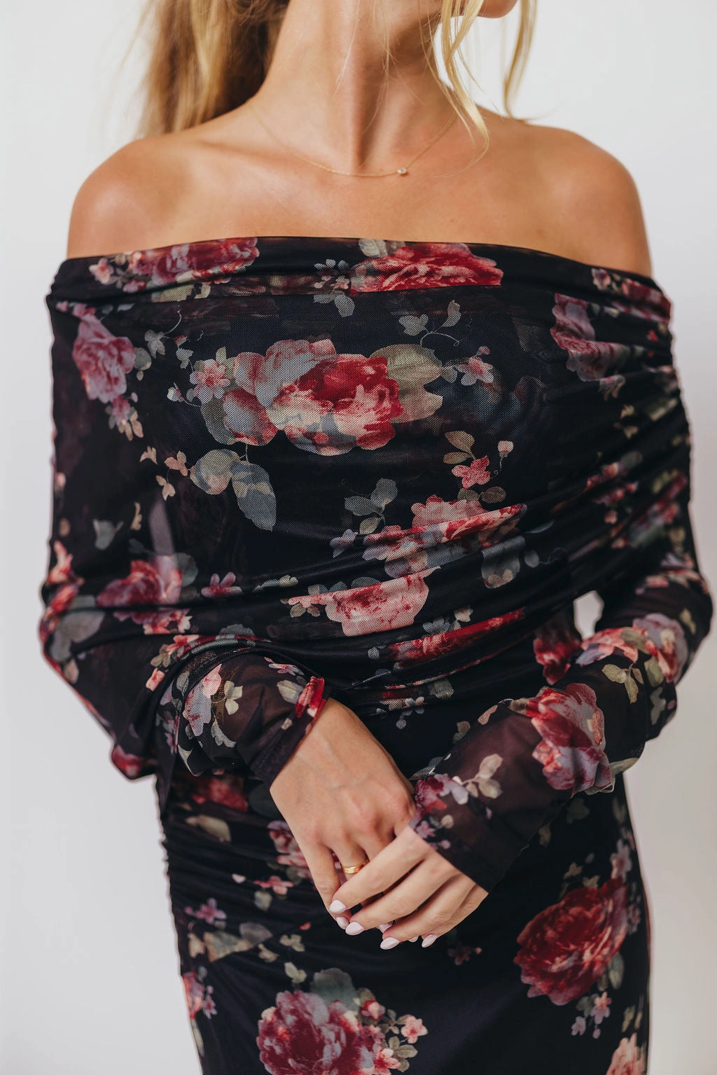 Relaxed Finish Azaleia Maxi Dress in Black Floral *10/6 PRE-ORDER*