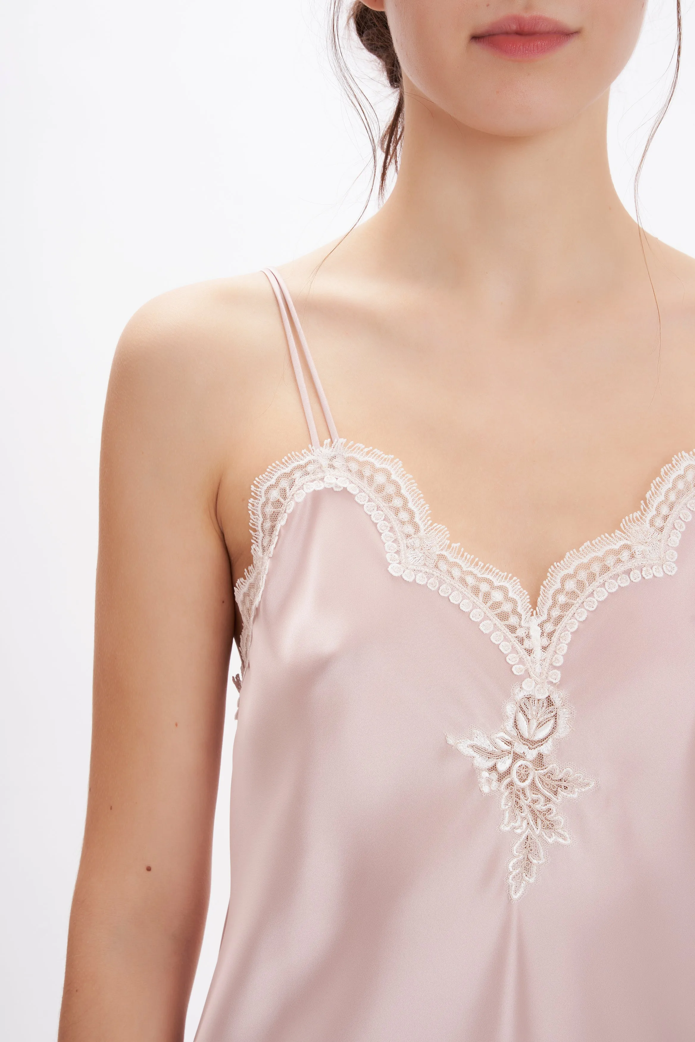 B2B - Silk Satin Long Nightgown