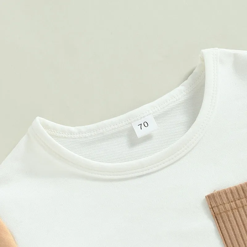 Baby Boy Casual T-shirt and Pocket Shorts Summer Clothes