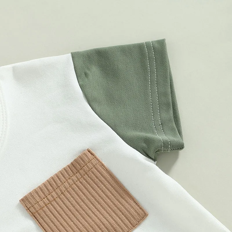 Baby Boy Casual T-shirt and Pocket Shorts Summer Clothes