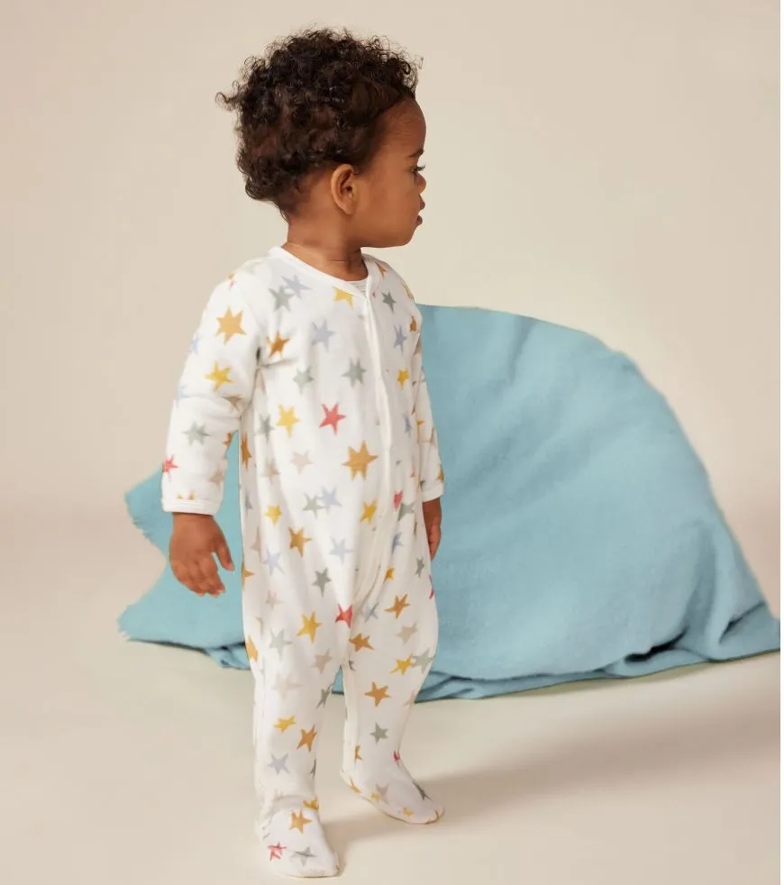 Baby Boy Star Velour Pajamas