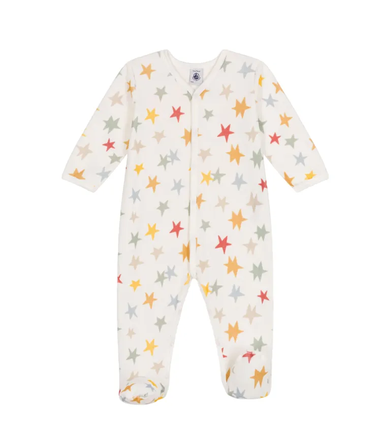 Baby Boy Star Velour Pajamas