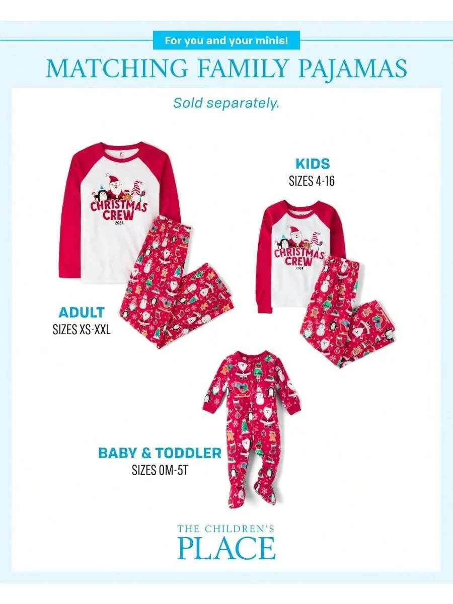 Baby christmas pajamas|The Children's PLACE Unisex Christmas Microfleece Footed One Piece Pajamas