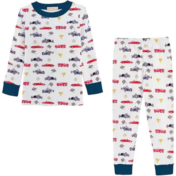 Baby Club Chic Vintage Racing Cars Boy Pajama Set