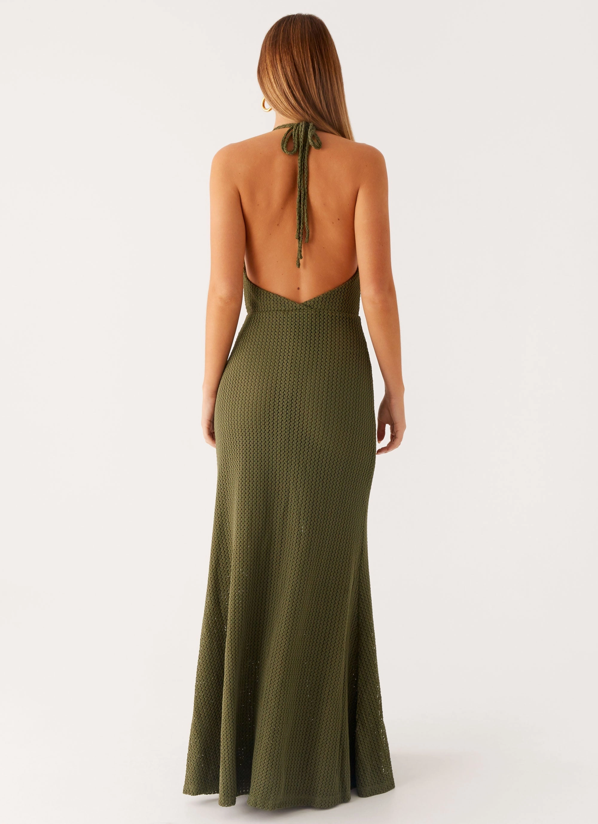 Thora Maxi Dress - Olive Clean Outfit Lightweight warm-weather dress