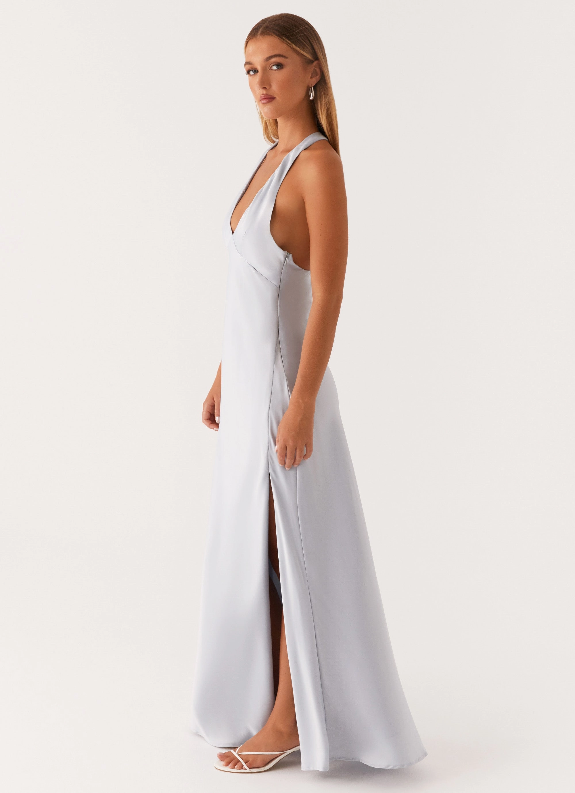 Angie Maxi Dress - Blue Street Mood Fitted Style