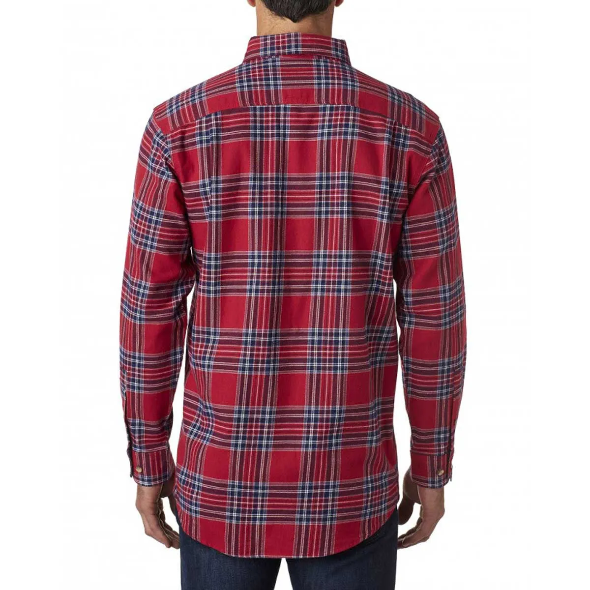 Backpacker Men's Blue Stuart Yarn Dyed Flannel Shirt