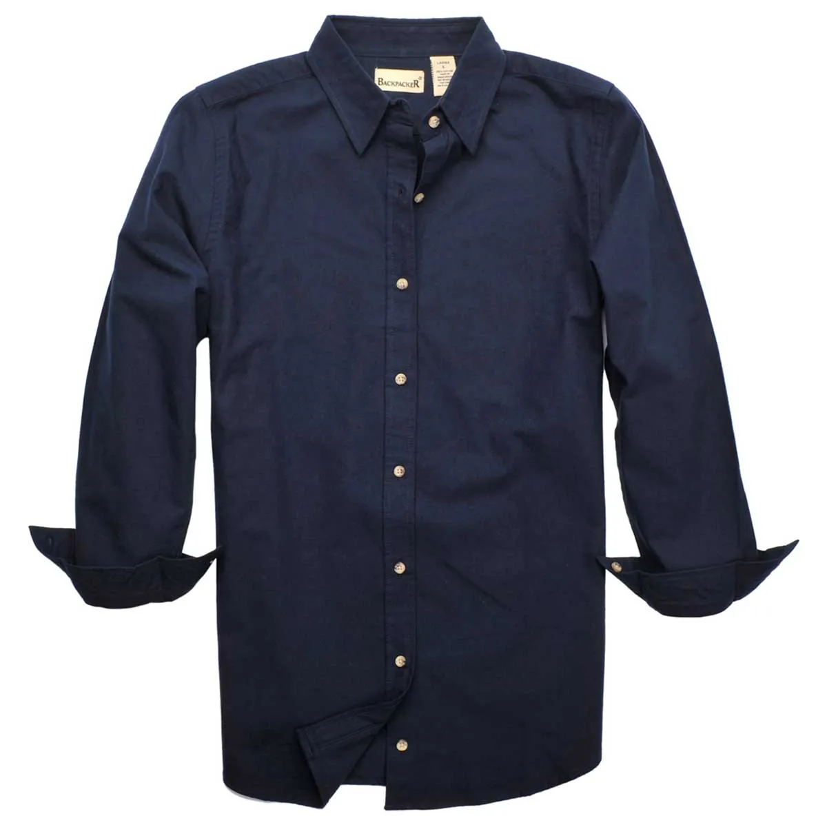 Backpacker Women's Navy Solid Flannel