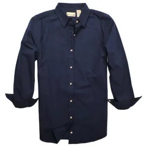 Backpacker Women's Navy Solid Flannel