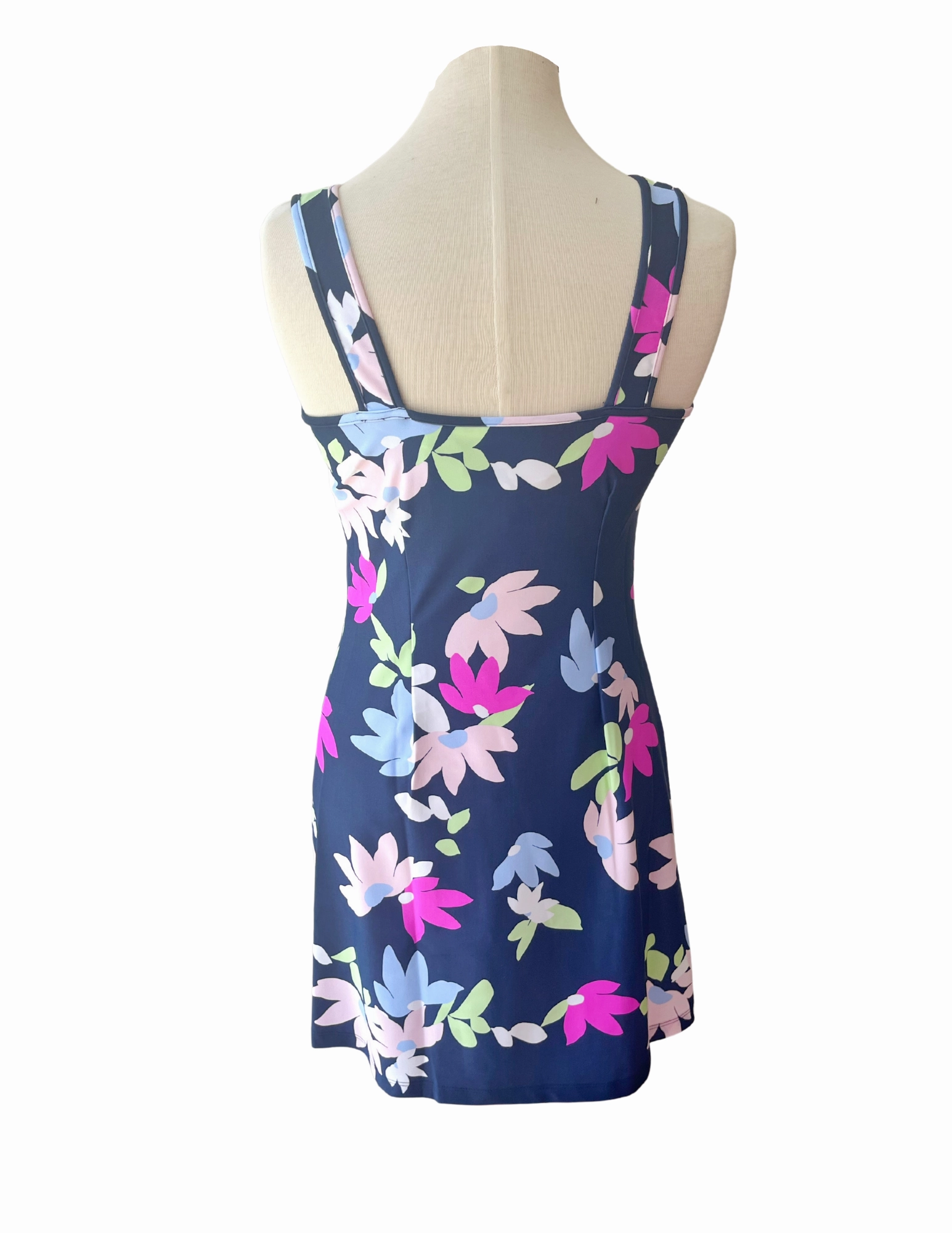 Bali Tank Dress Falling Floral Front Ruffle Fresh Motion