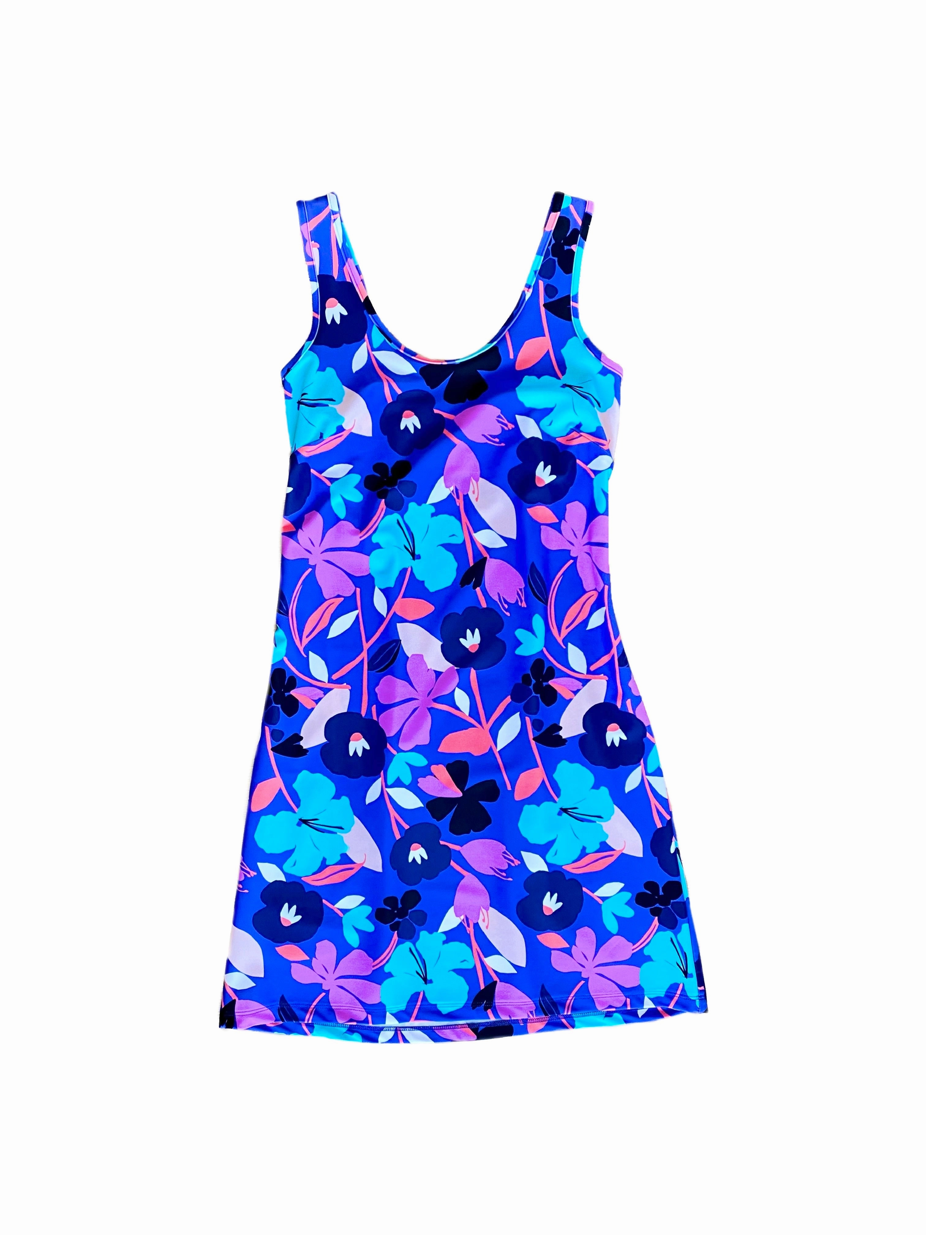 Light and Breezy Bali Tank Dress Jungle Flower