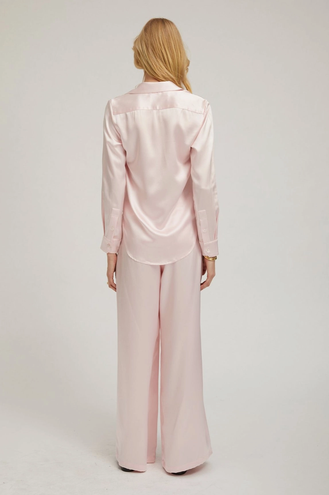 Effortless Comfort Clean Fit Ballet Silk Wide Leg Pintuck Pants
