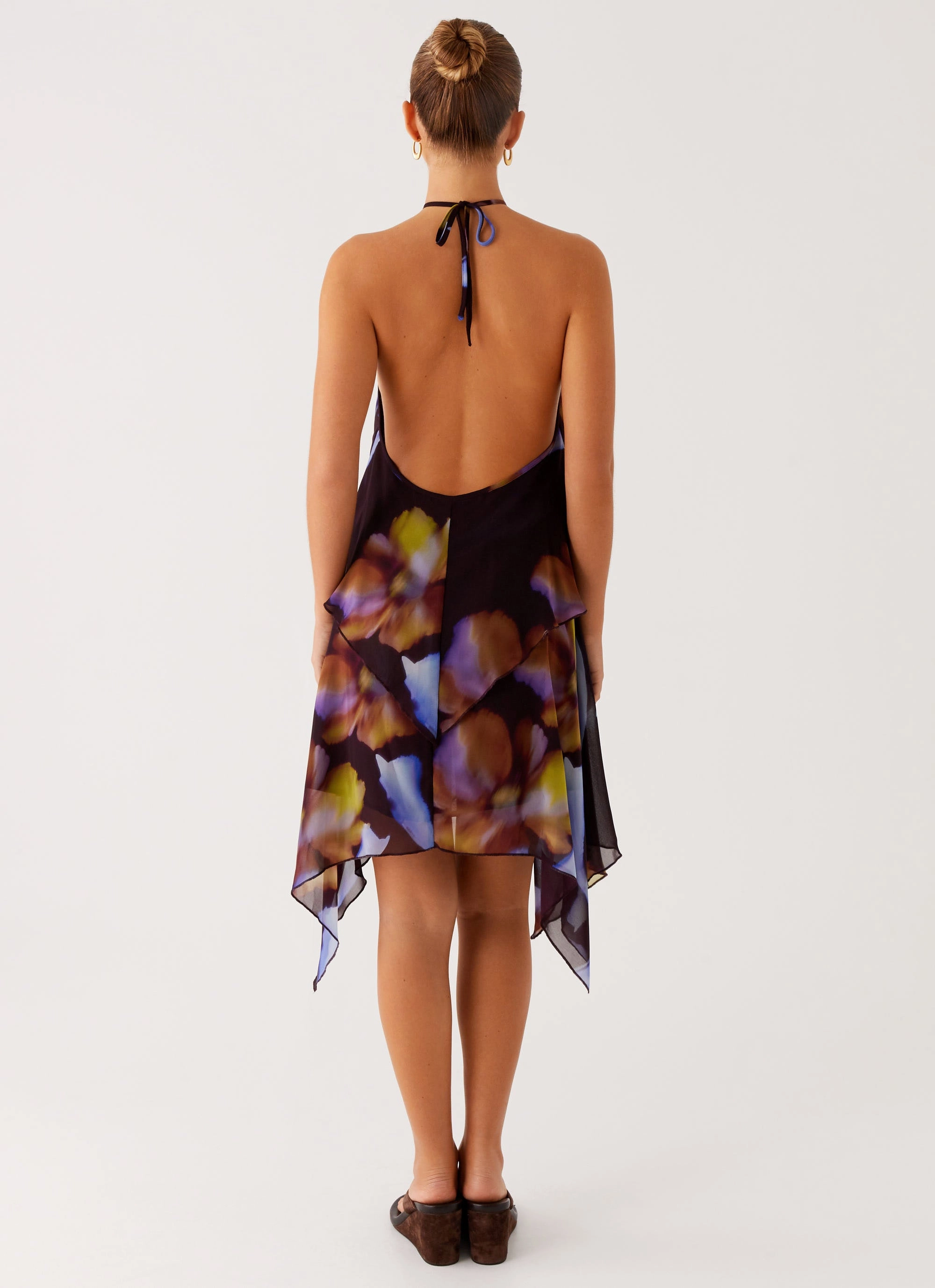 Versatile dress for layering Verbena Midi Dress - Dark Floral