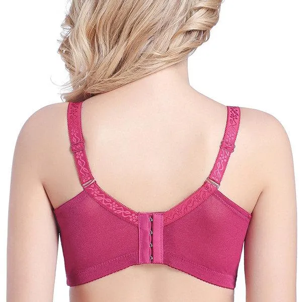 Bamboo Fiber Antibacterial Busty Adjustable Print Lace Bras