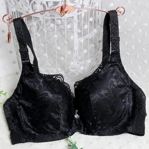 Bamboo Fiber Antibacterial Busty Adjustable Print Lace Bras
