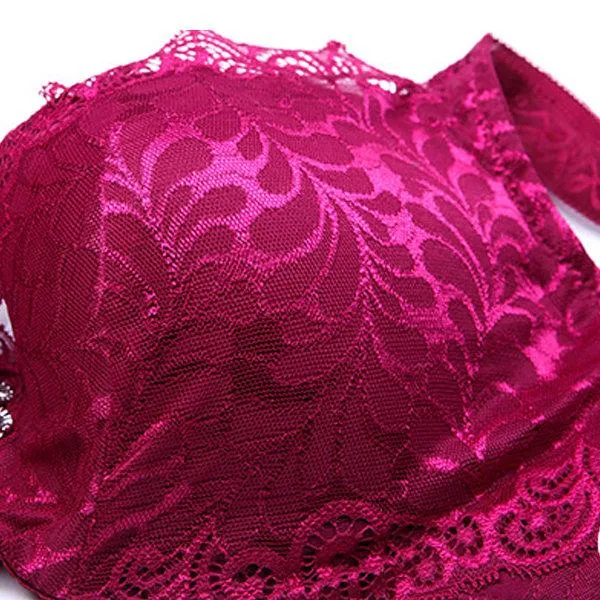 Bamboo Fiber Antibacterial Busty Adjustable Print Lace Bras
