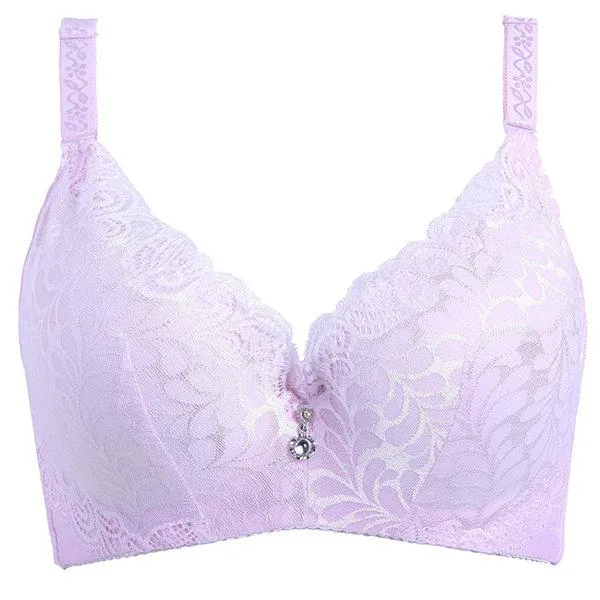 Bamboo Fiber Antibacterial Busty Adjustable Print Lace Bras