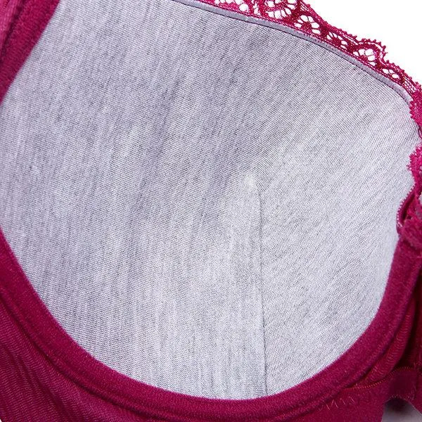 Bamboo Fiber Antibacterial Busty Adjustable Print Lace Bras