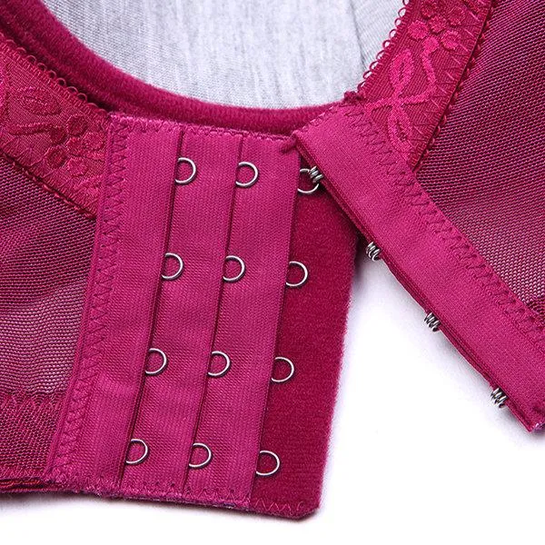 Bamboo Fiber Antibacterial Busty Adjustable Print Lace Bras