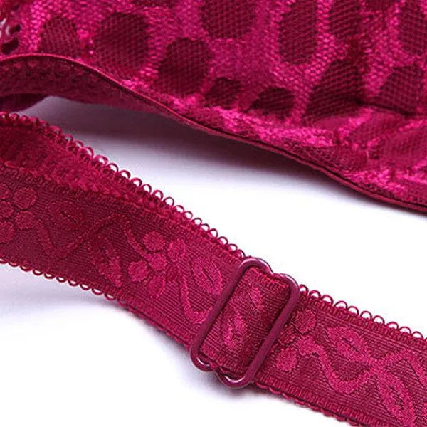 Bamboo Fiber Antibacterial Busty Adjustable Print Lace Bras