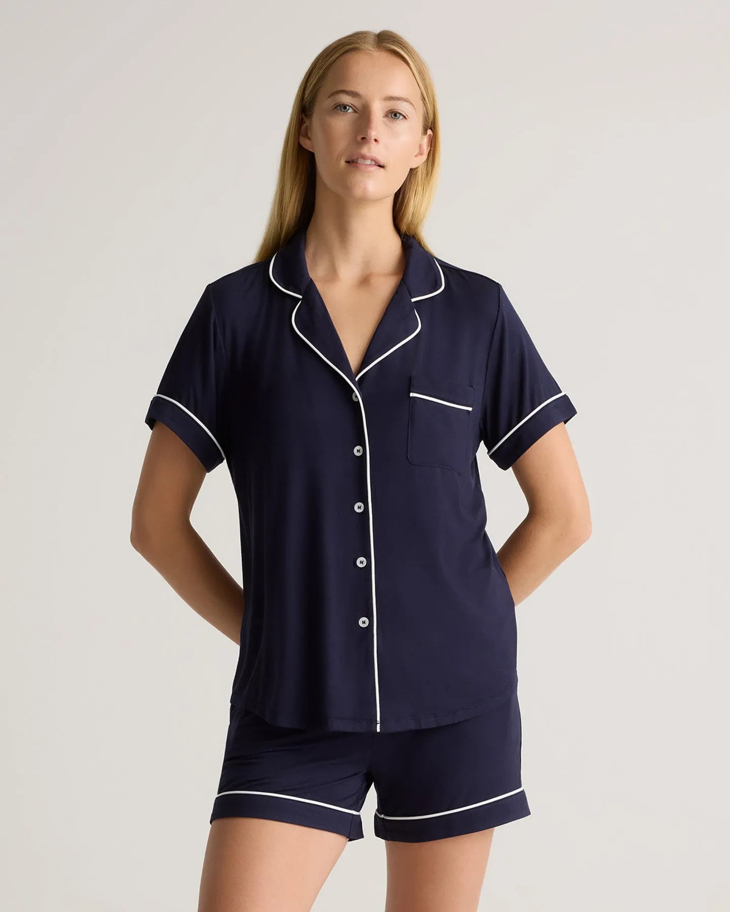 Bamboo Jersey Short Sleeve Pajama Set