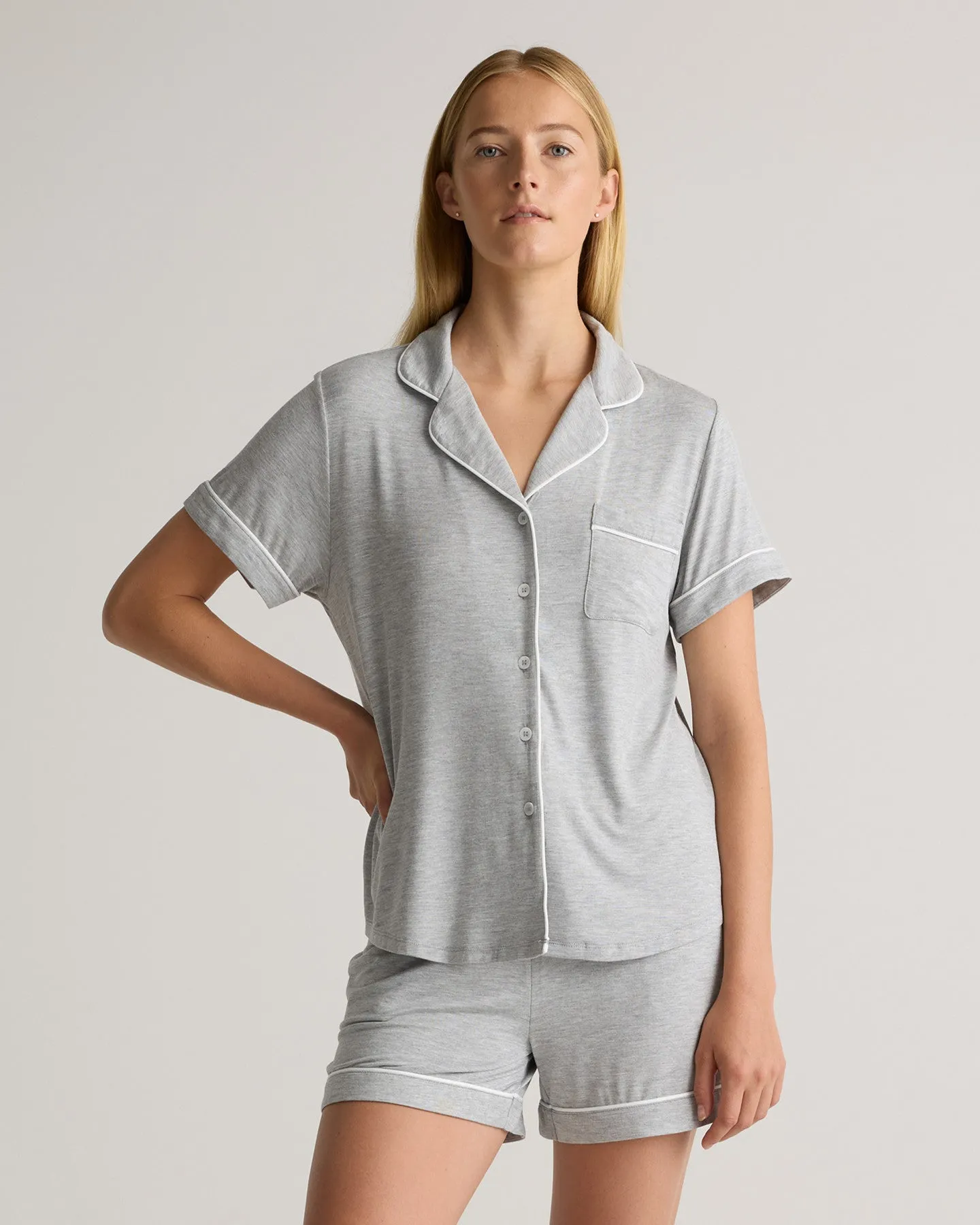 Bamboo Jersey Short Sleeve Pajama Set