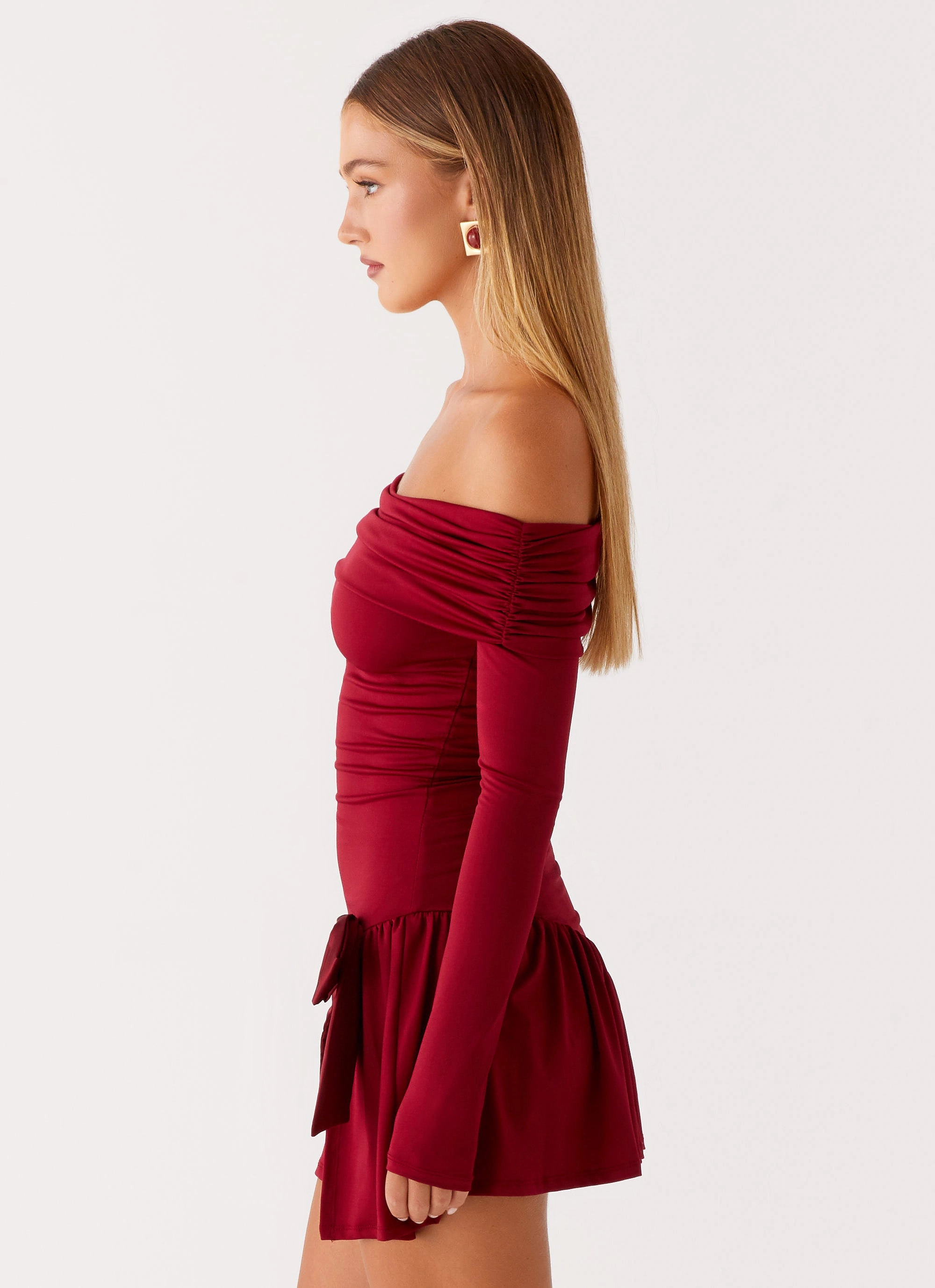 Lazy Pick Grazia Mini Dress - Red