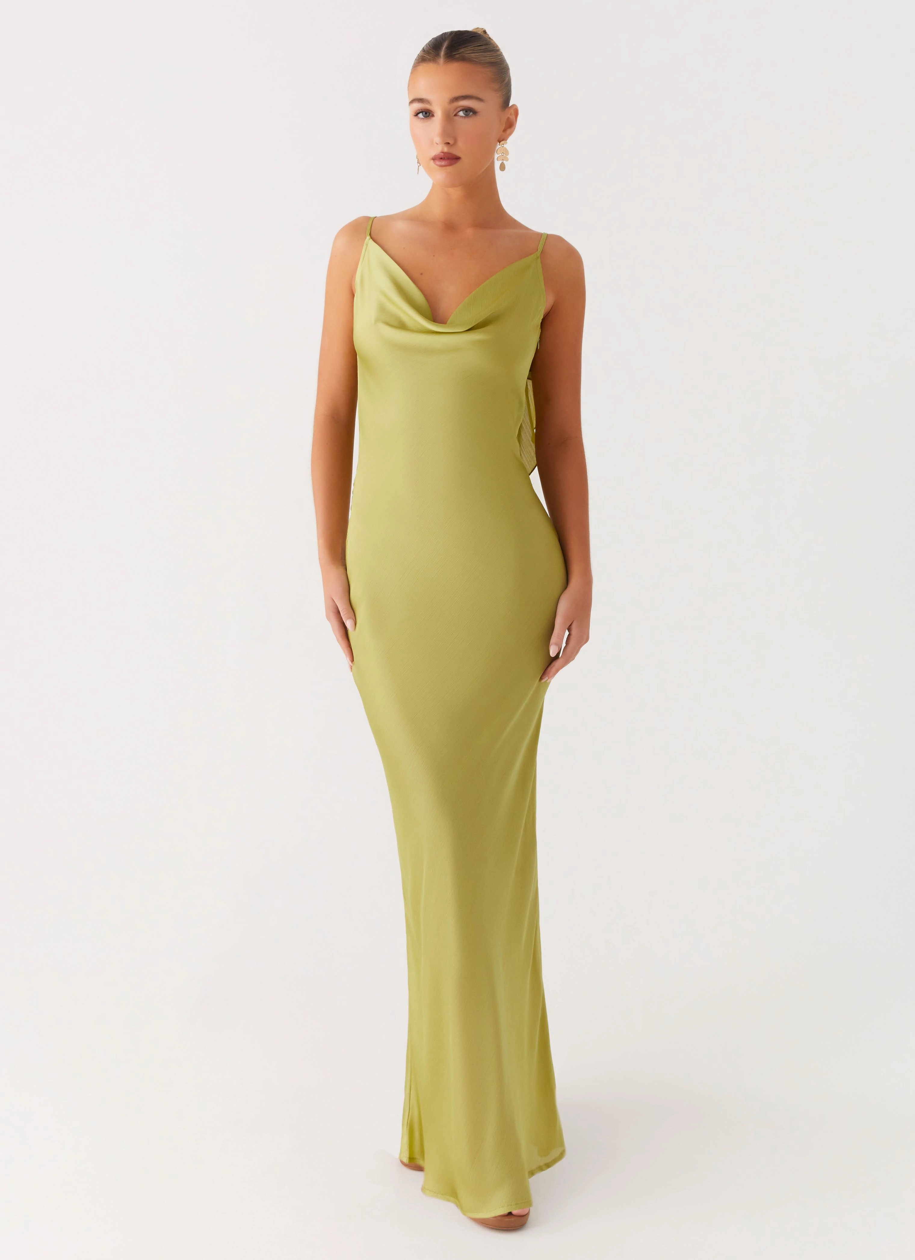 Easy Lovely Adjustable-Straps Jade Escape Maxi Dress - Lime