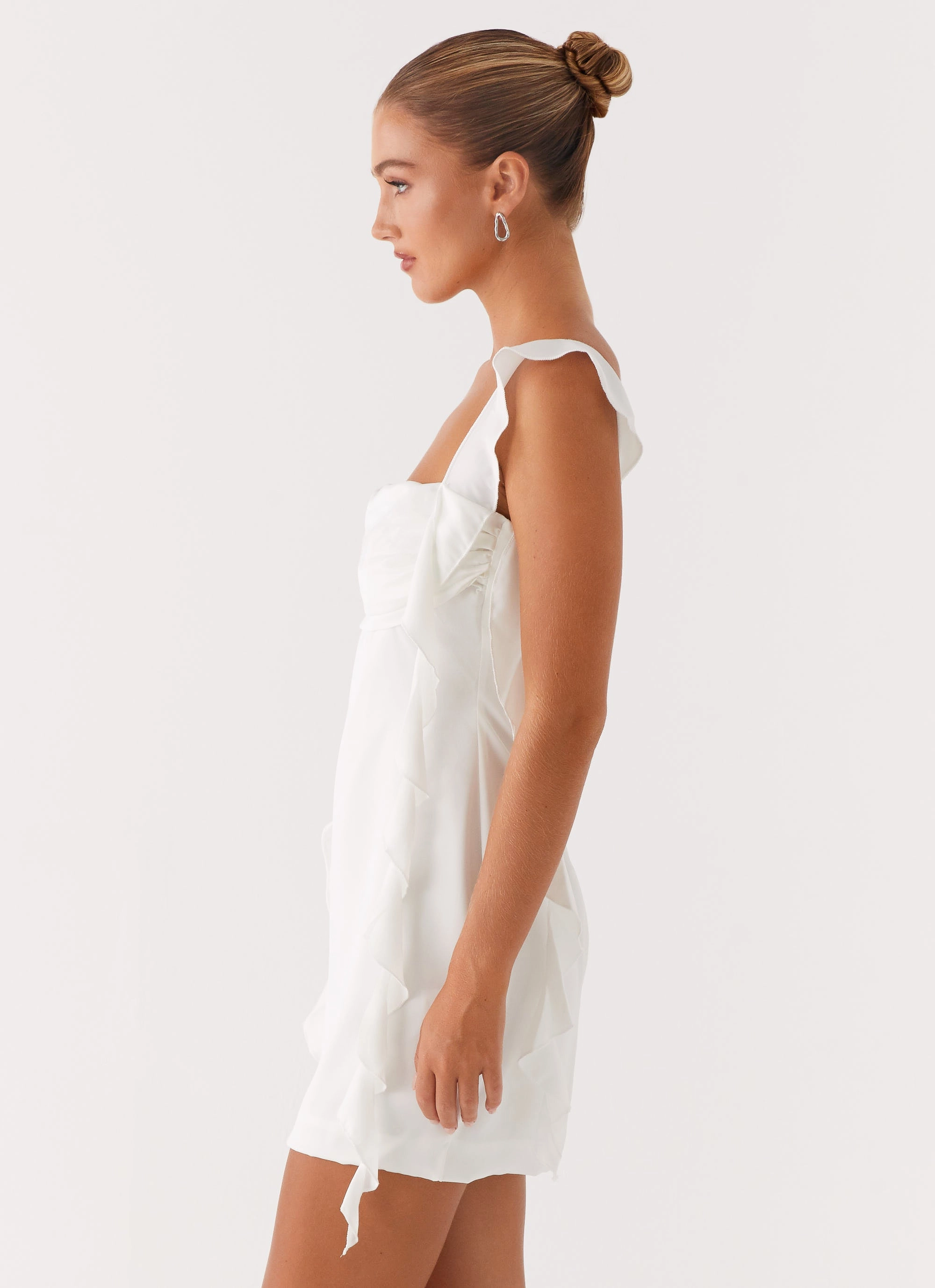 Happy Scent Luxury Feel Beckham Mini Dress - White