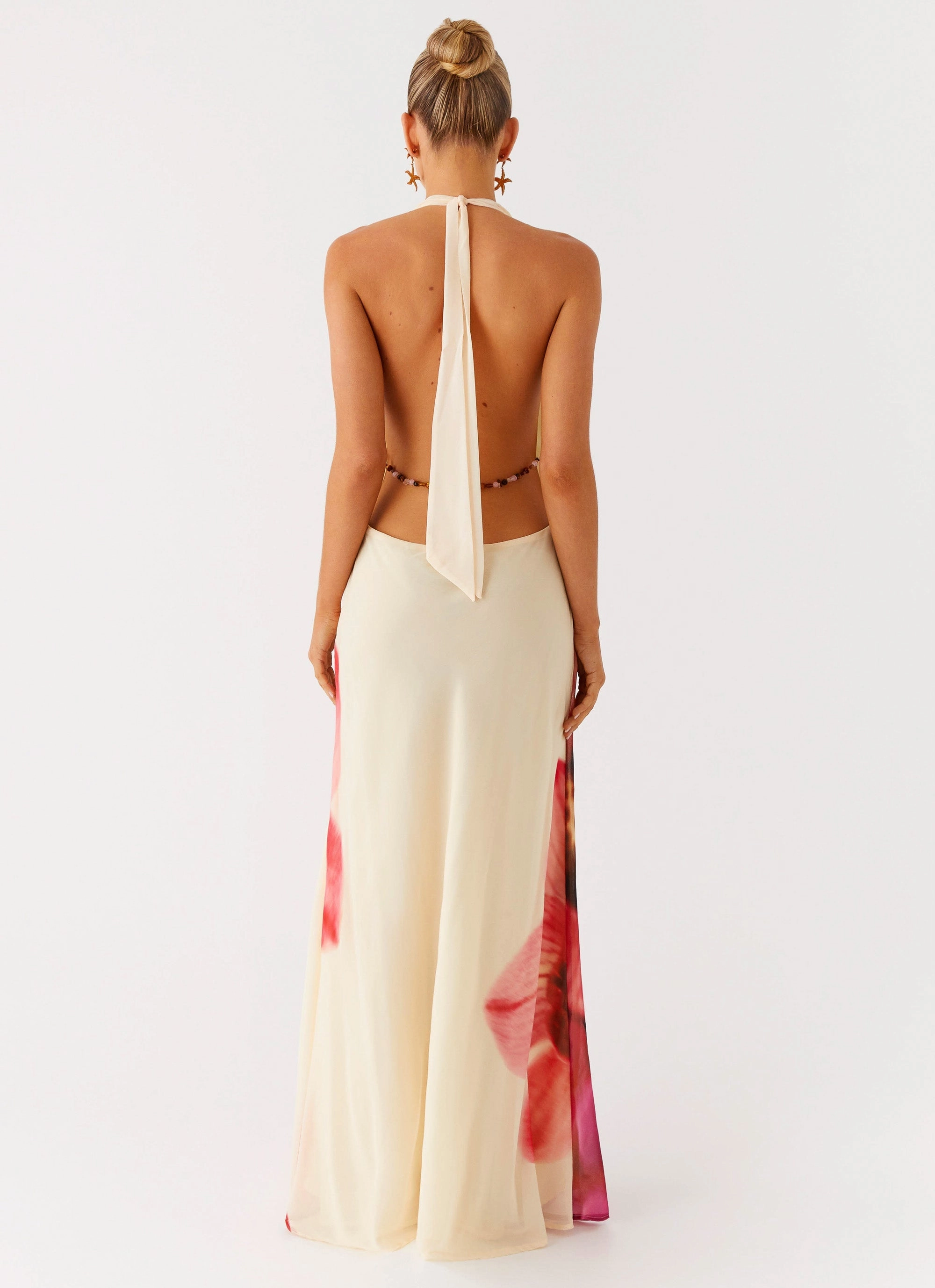 Belivia Maxi Dress - Yellow Bloom Elegant Flow Light Fit