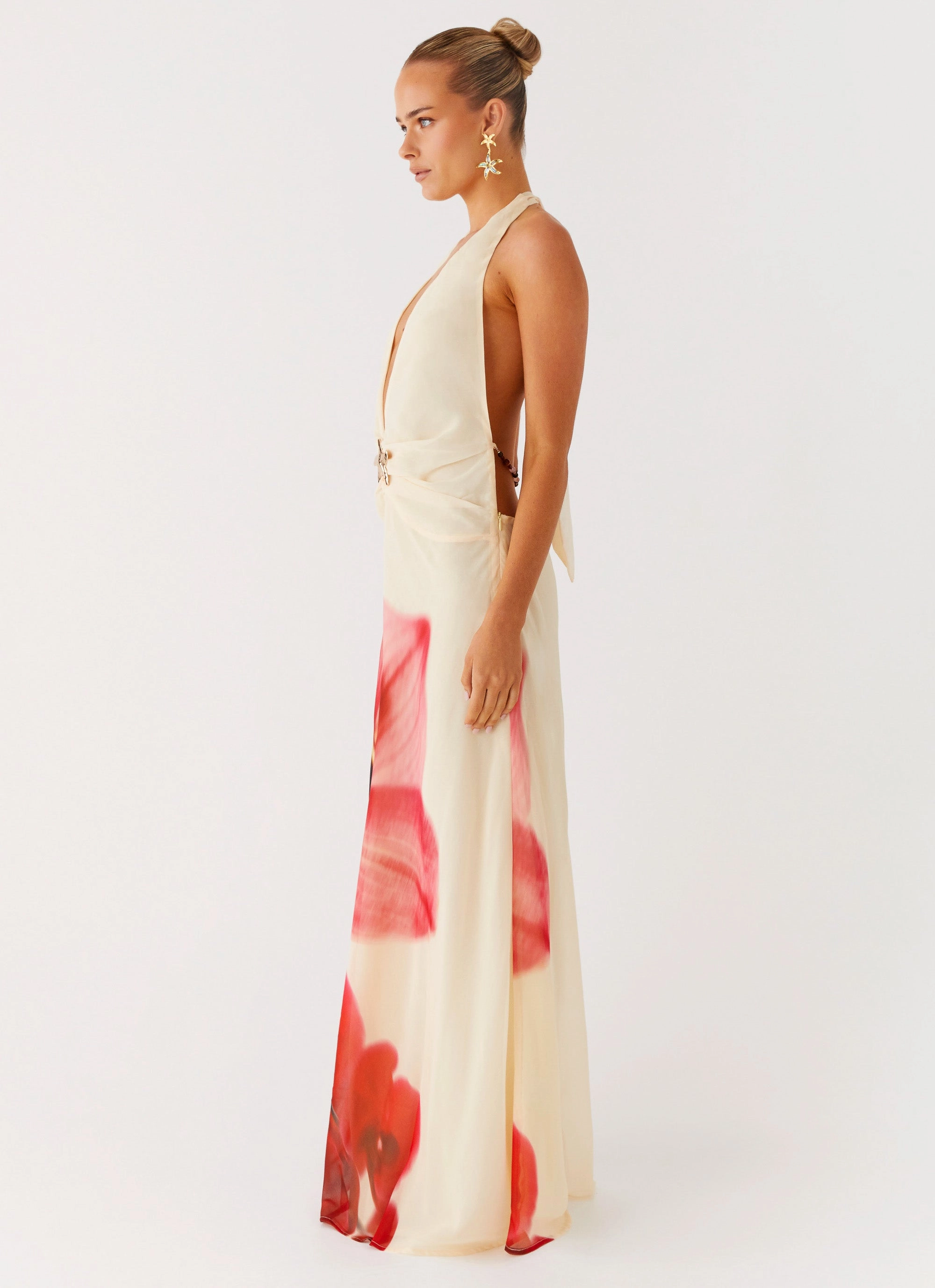 Belivia Maxi Dress - Yellow Bloom Lounge Base