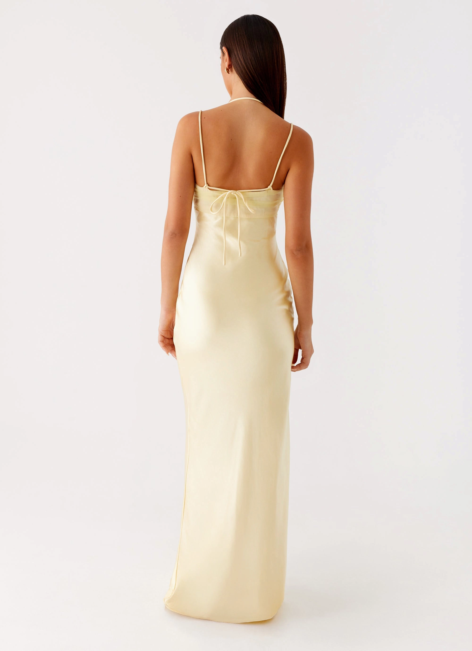 Date Ready Sophisticated Tailoring Belize Maxi Dress - Yellow