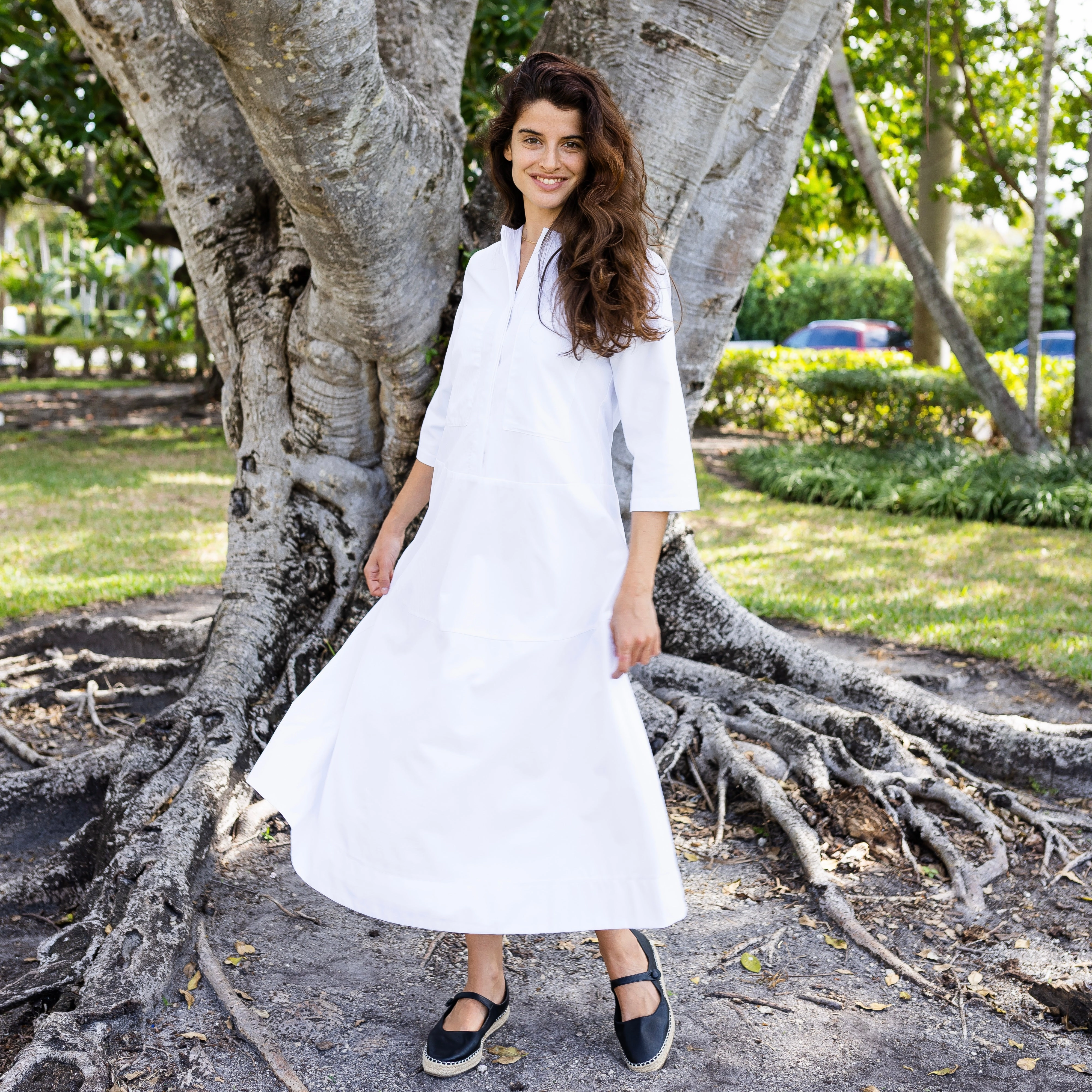 Belle Dress | White [Final Sale] Sharp Profile Night Style