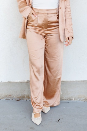 ElasticWaist Sport Performance BELLE SATIN PANTS