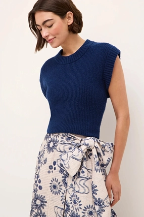 Tubular Body Construction FourWayStretch Belle Shell Navy