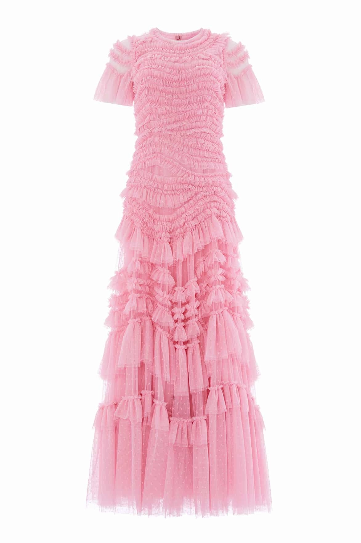 Wild Rose Short Sleeve Gown Chilly Day Wear