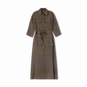 Belted Shirtdress | Brown [Final Sale] Chic Layers Wrap Charm