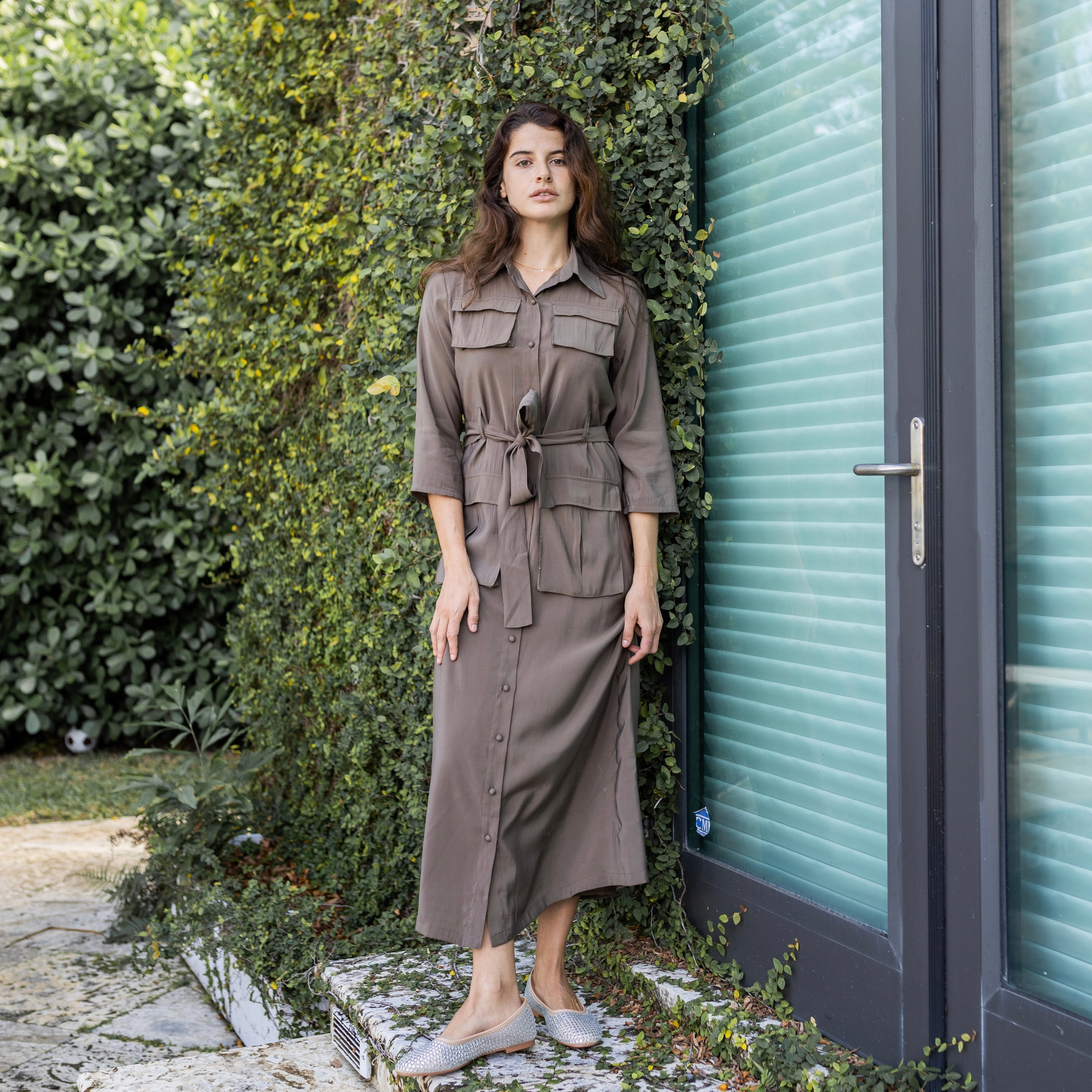 Belted Shirtdress | Brown [Final Sale] Breezy Style