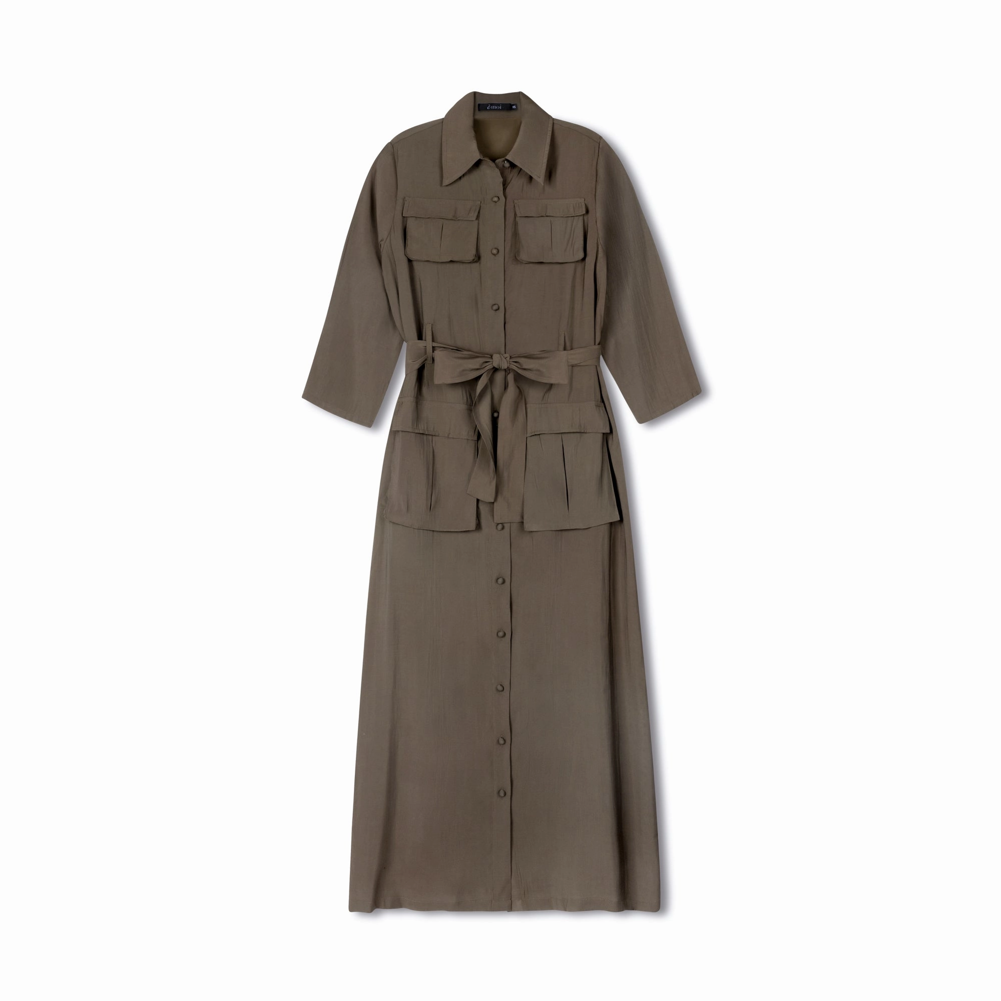 Belted Shirtdress | Brown [Final Sale] Chic Layers Wrap Charm