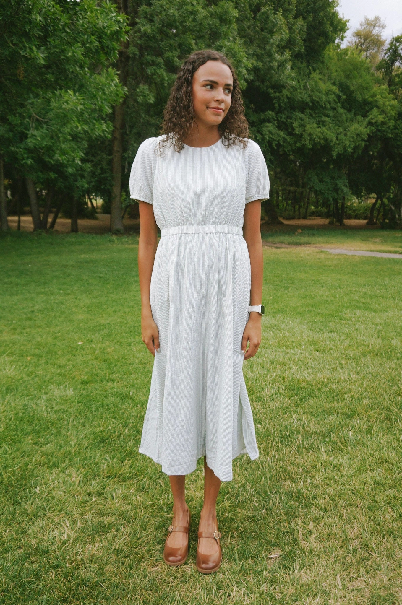 Benson Dress Flowing Texture