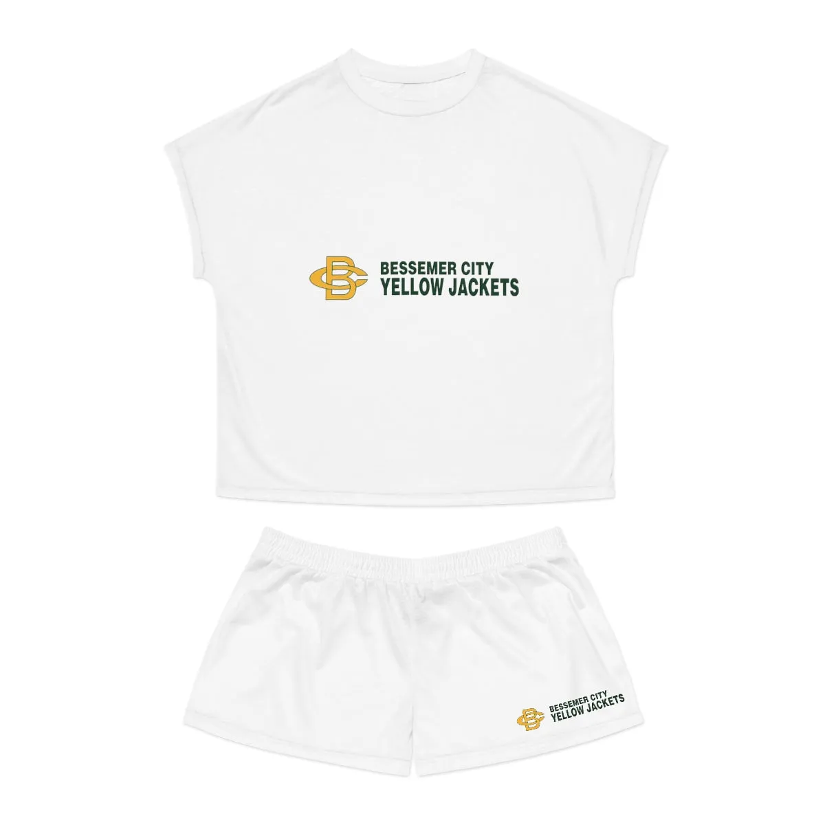 Bessemer City Yellow Jackets Women's Short Pajama Set (AOP)