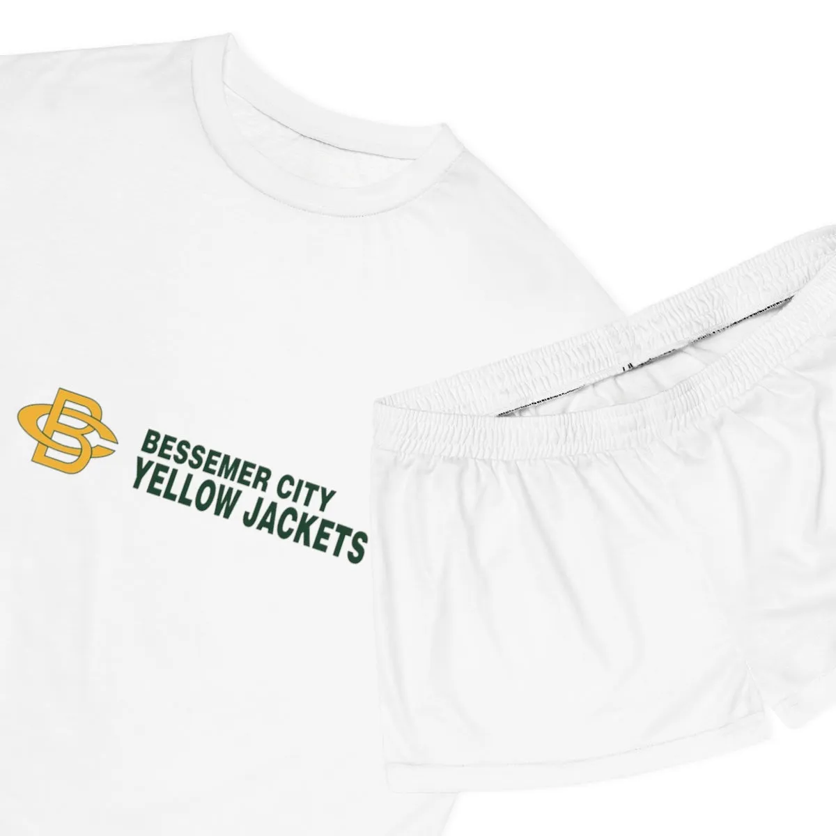 Bessemer City Yellow Jackets Women's Short Pajama Set (AOP)